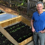 Joe Lamp'l with a cold frame