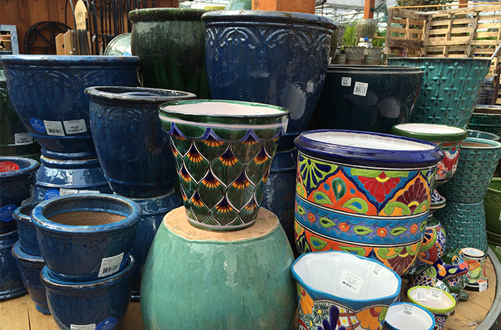 Colorful containers